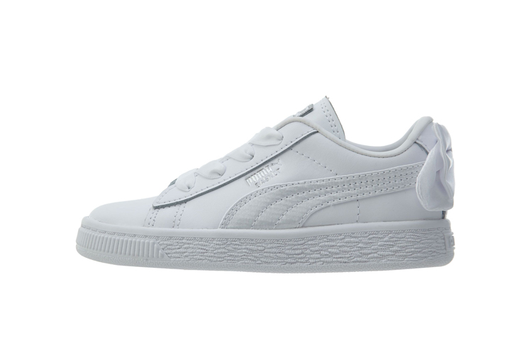 (Infant) Puma Basket Bow AC 'White' 367323-01