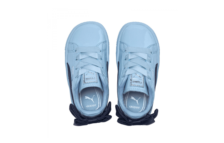 Lookbook (TD) Puma Basket Bow Patent AC Kinder ''Blau'' 367623-01