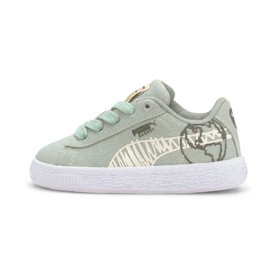 (Infant) Puma Basket Canvas 'Green Toddler'
