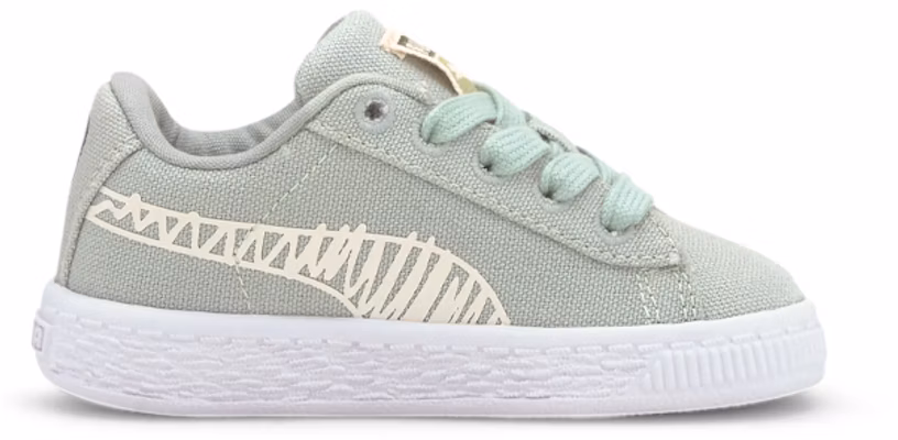 (TD) (嬰兒)Puma Basket 帆布 '綠色幼兒' 374302-03 374302-03 Order (TD) (嬰兒)Puma Basket 帆布 '綠色幼兒' 374302-03 374302-03