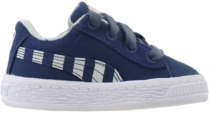 (Infant) Puma Basket Canvas 'Time 4 Change - Dark Denim' 371757-02 Order (Infant) Puma Basket Canvas 'Time 4 Change - Dark Denim' 371757-02
