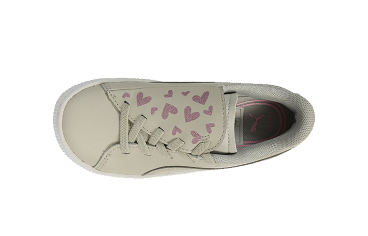 Lookbook (TD) Puma Basket Crush '閃亮心形 灰色' 女鞋 369672-02