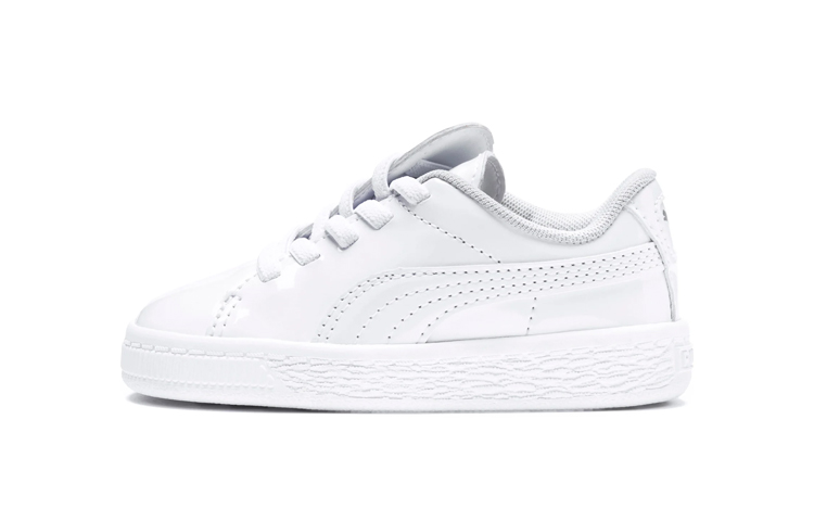 (Infant) Puma Basket Crush Patent 'White' 369676-02