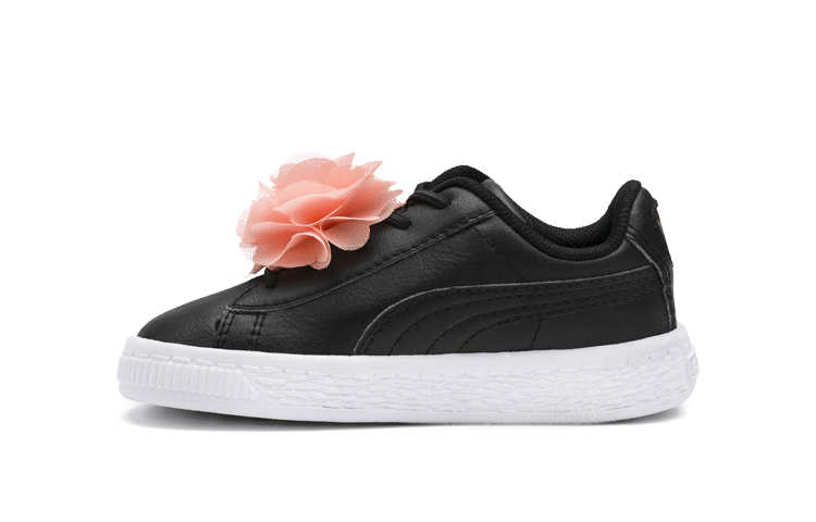 (Infant) Puma Basket Flower AC Inf 'Black Floral Ribbon' 368952-02