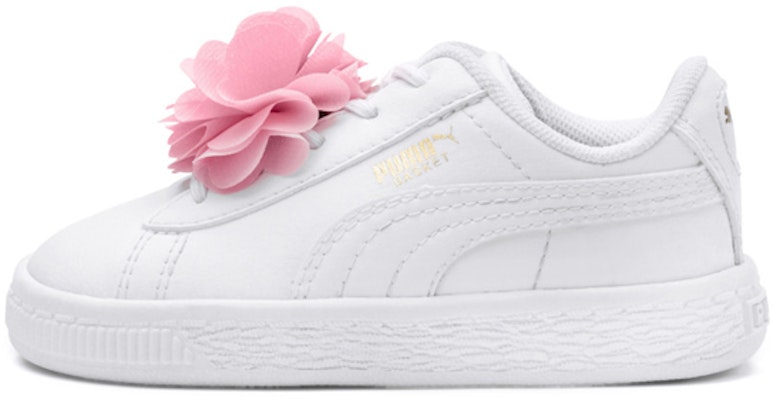 (Infant) Puma Basket Flower AC Inf 'White Floral Ribbon' 368952-01 Buy (Infant) Puma Basket Flower AC Inf 'White Floral Ribbon' 368952-01
