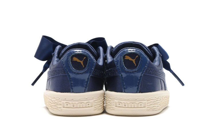 Shop (TD) Puma Basket Heart Tween 'Blue Bow' Biru 365143-03
