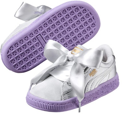 (Infant) Puma Basket Heart Tween 'Grey Purple Colorblock' 365143-02 Purchase (Infant) Puma Basket Heart Tween 'Grey Purple Colorblock' 365143-02