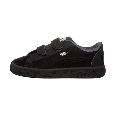 (Infant) Puma Basket Low Top Sneaker 'Batman Black'
