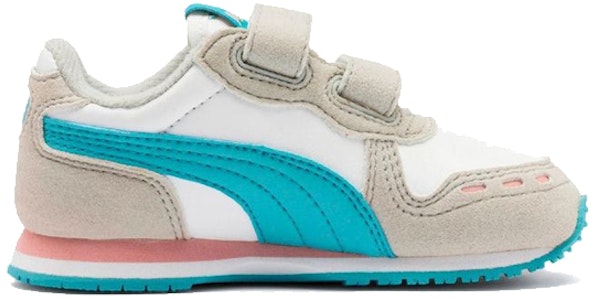 (TD) (乳児用) プーマ カバナ レーサー SL V インフ 'グレイ アクア ピンク' 351980-78 351980-78 Order (TD) (乳児用) プーマ カバナ レーサー SL V インフ 'グレイ アクア ピンク' 351980-78 351980-78