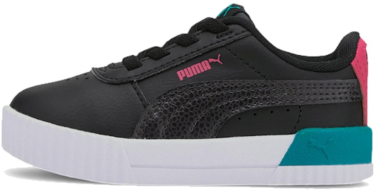 (Infant) Puma Carina 'Vivid Black Green Pink' 374697-02 Buy (Infant) Puma Carina 'Vivid Black Green Pink' 374697-02