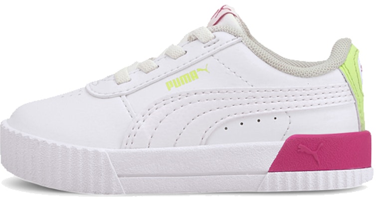 (Infant) Puma Carina 'Vivid White Pink Yellow' 374697-01 Buy (Infant) Puma Carina 'Vivid White Pink Yellow' 374697-01