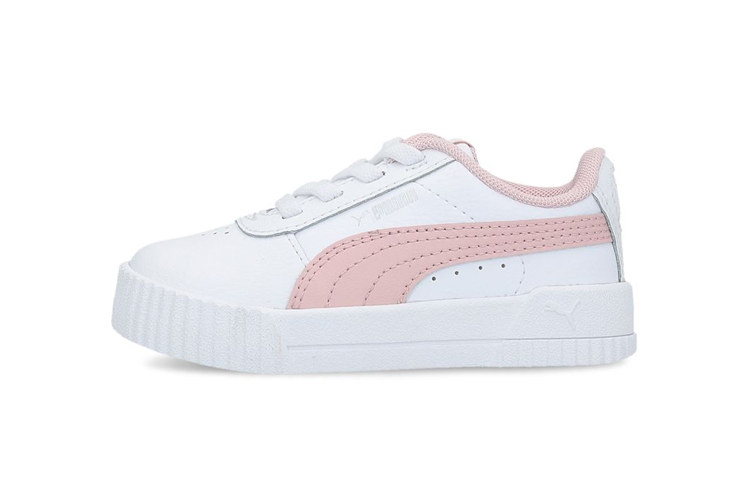 (Infant) Puma Carina Leather 'White Peachskin' 373604-13