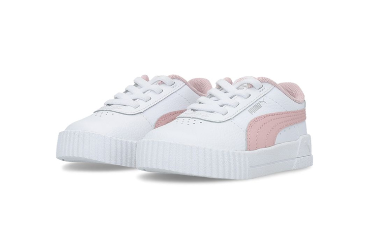 Lookbook (TD) Puma Carina Leather 'White Peachskin' Putih Peach. 373604-13