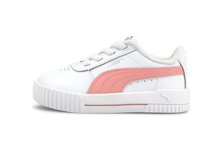 (Infant) Puma Carina Leather 'White Peony' 373604-30