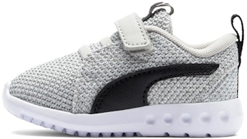 (Infant) Puma Carson 2 Bold Knit V 'Grey Velcro' 191254-01 (Infant) Puma Carson 2 Bold Knit V 'Grey Velcro' 191254-01