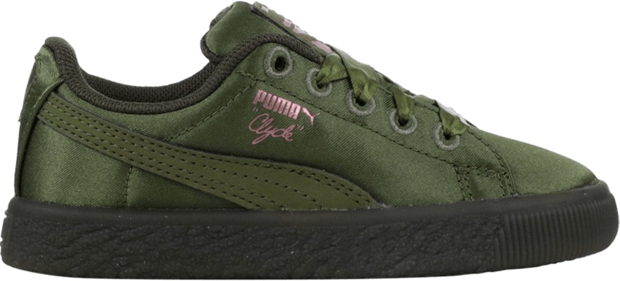 (Infant) Puma Clyde Satin 'Avocado' 366982-03 Buy (Infant) Puma Clyde Satin 'Avocado' 366982-03