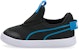 (TD) Puma Courtflex V2 Slip On 'Hitam Biru Masa Depan' 374859-05