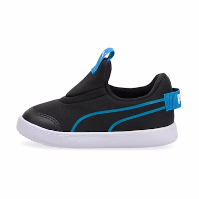 (Infant) Puma Courtflex V2 Slip On 'Black Future Blue'