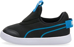 (Infant) Puma Courtflex V2 Slip On 'Black Future Blue' 374859-05 (Infant) Puma Courtflex V2 Slip On 'Black Future Blue' 374859-05