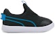 (TD) Puma Courtflex V2 Slip On 'Hitam Biru Masa Depan' 374859-05
