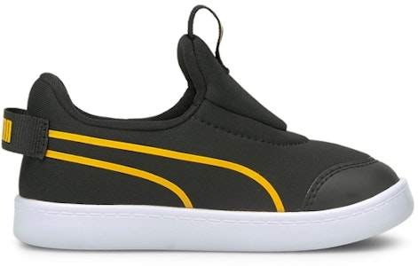 (TD) 彪马Courtflex V2婴儿黑色休闲一脚蹬鞋 374859-01 Order (TD) 彪马Courtflex V2婴儿黑色休闲一脚蹬鞋 374859-01