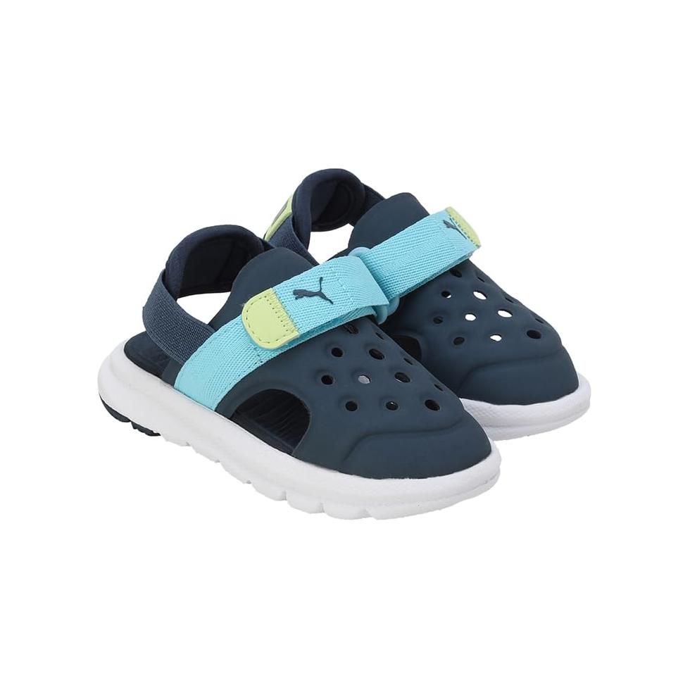 Lookbook (TD) （幼児用）プーマ エボルブ AC サンダル『ダークナイトリリーパッド』389148-02 389148-02