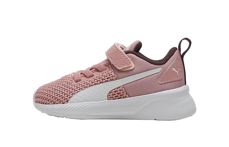 (Infant) Puma Flyer Runner 'Pink and White Velcro' 376075-04