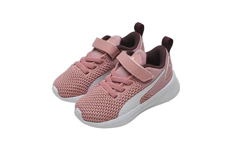 Lookbook (TD) Puma Flyer Runner 'Rosa y Blanco con Velcro' 376075-04