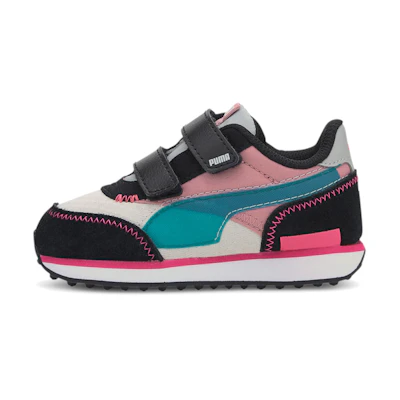 (Infant) Puma Future Rider 'City Attack Velcro - Pink Blue Black'