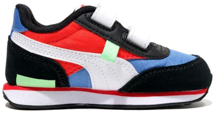 (Infant) Puma Future Rider Play On 'Black Blue Red Colorblock' 372353-08 Order (Infant) Puma Future Rider Play On 'Black Blue Red Colorblock' 372353-08
