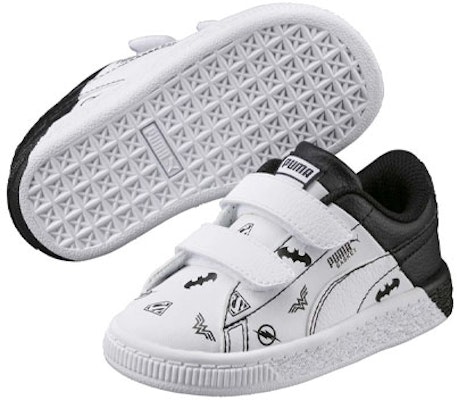 (TD) 彪马 JL Basket V 婴童鞋 '白色黑色拼色' 365149-01 Purchase (TD) 彪马 JL Basket V 婴童鞋 '白色黑色拼色' 365149-01