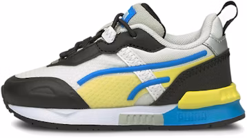 (Infant) Puma Mirage Tech 'Grey Yellow Blue - Toddler' 381947-05 (Infant) Puma Mirage Tech 'Grey Yellow Blue - Toddler' 381947-05