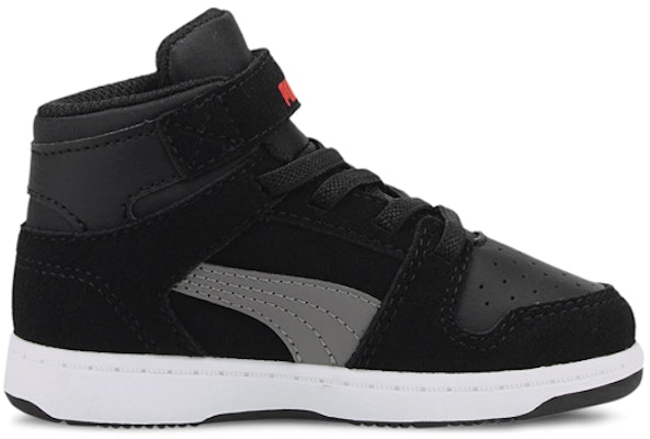 (Infant) Puma Rebound Layup Suede 'Black Red Velcro' 370496-05 Order (Infant) Puma Rebound Layup Suede 'Black Red Velcro' 370496-05