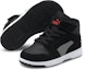 Lookbook (Infant) Puma Rebound Layup Suede 'Black Red Velcro' 370496-05