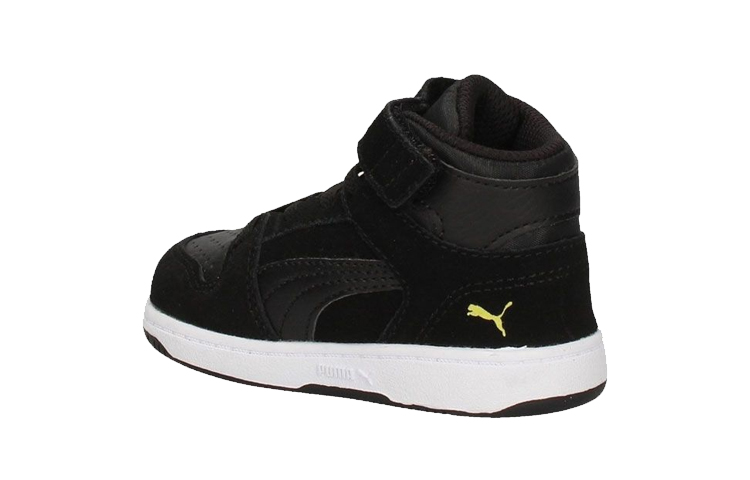 Shop (TD) Puma Rebound Layup Suede ''Hitam Kuning Velcro'' 370496-01