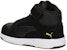 (Infant) Puma Rebound Layup Suede 'Black Yellow Velcro' 370496-01