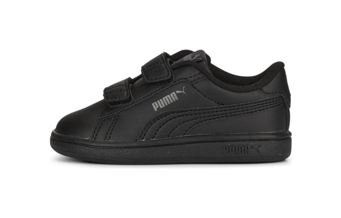 (Infant) Puma Smash 3.0 Leather Velcro 'Black Shadow Grey' 392034-01