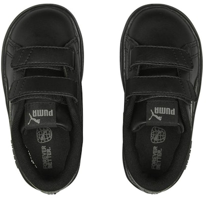 (Infant) Puma Smash 3.0 Leather Velcro 'Black Shadow Grey' 392034-01 Shop (Infant) Puma Smash 3.0 Leather Velcro 'Black Shadow Grey' 392034-01