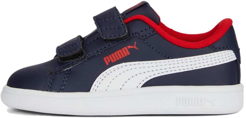 (Infant) Puma Smash 3.0 Leather Velcro 'Navy Red' 392034-04 Buy (Infant) Puma Smash 3.0 Leather Velcro 'Navy Red' 392034-04