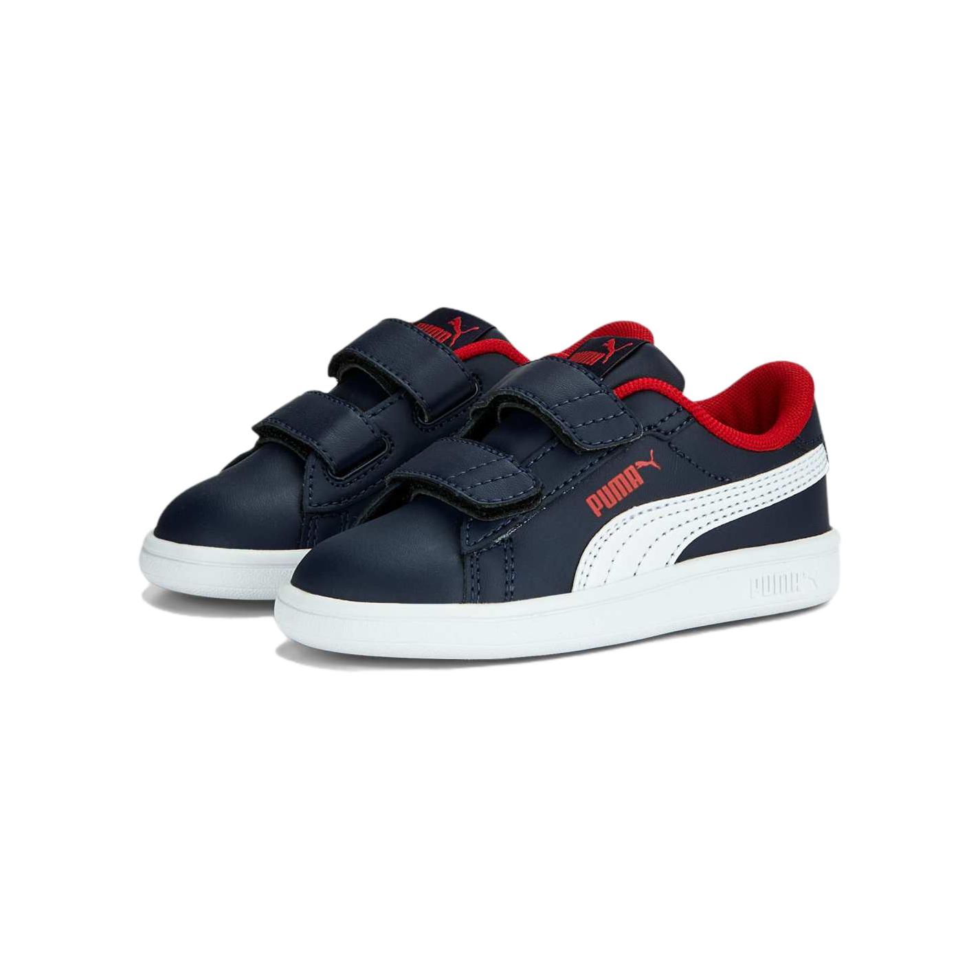 Lookbook (TD) Puma Smash 3.0 Pelle Strappo ''Blu Navy Rosso'' 392034-04