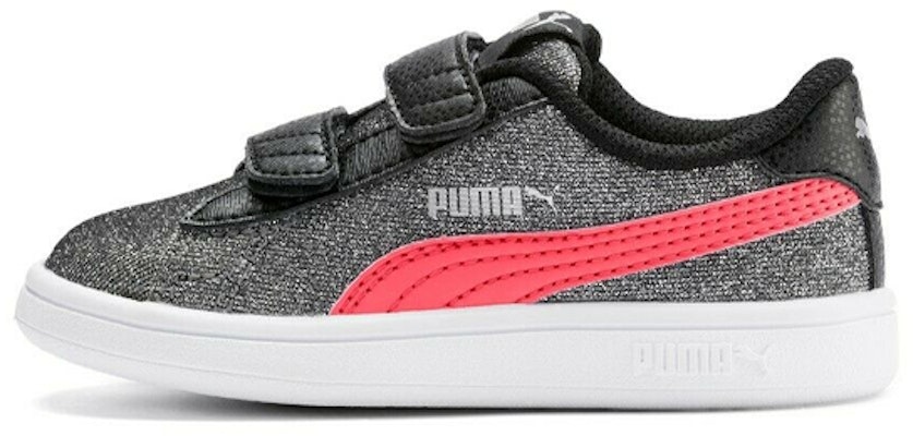 (TD) Puma Smash V2 'Glitz Glam Negro Rojo' 367380-10 Buy (TD) Puma Smash V2 'Glitz Glam Negro Rojo' 367380-10