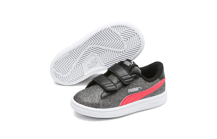 Lookbook (TD) Puma Smash V2 'Glitz Glam Negro Rojo' 367380-10