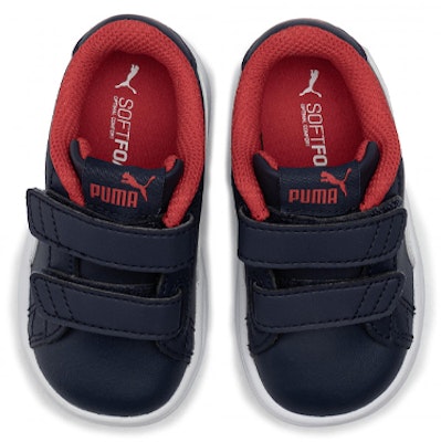 (TD) Puma Smash V2 'Peacoat High Risk Red' Lelaki Kasual Sneakers. 365174-13 Lookbook (TD) Puma Smash V2 'Peacoat High Risk Red' Lelaki Kasual Sneakers. 365174-13