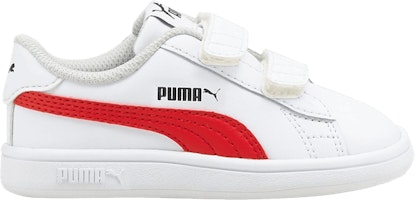(Infant) Puma Smash v2 'White High Risk Red' 365174-34 (Infant) Puma Smash v2 'White High Risk Red' 365174-34