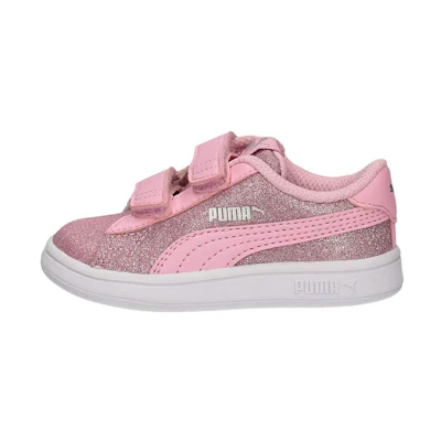 (Infant) Puma Smash V2 Glitz Glam 'Pink Velcro'