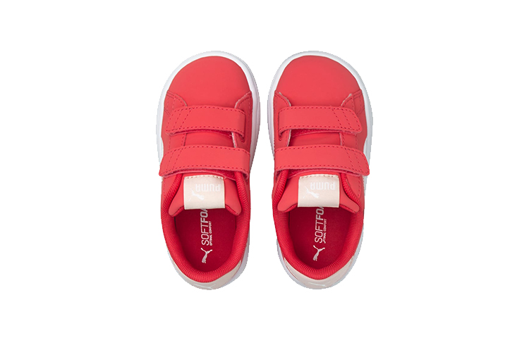 Lookbook 嬰童 Puma Infants Smash V2 LIL V 魔術貼 低幫休閒板鞋 粉色