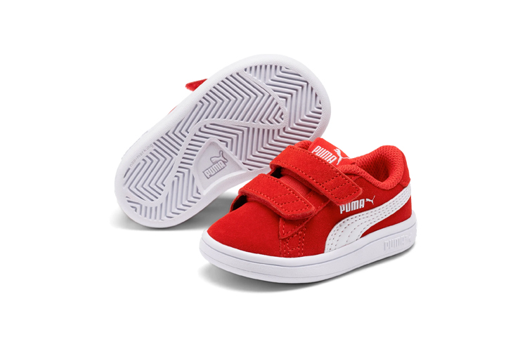 Shop （嬰兒）Puma Smash v2 麂皮 '高風險紅' 365178-03