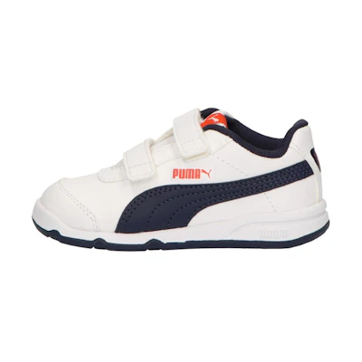 (Infant) Puma Stepfleex 2 SL VE 'White Deep Blue Velcro'