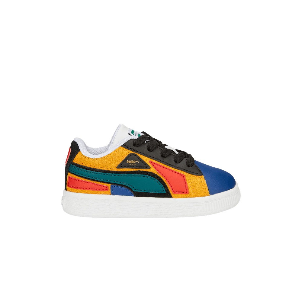 (Infant) Puma Suede 'Layers - Blazing Blue Varsity Green' 387806-01