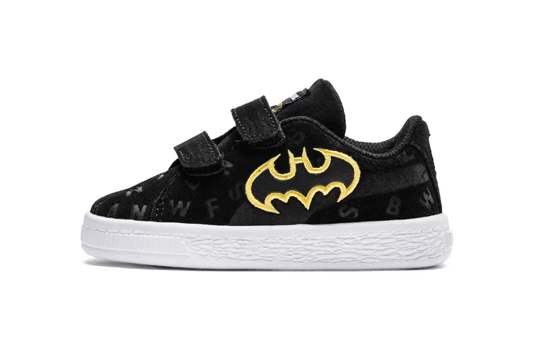 Buy (TD) プーマ スエード オールオーバープリント V 'ジャスティスリーグ ブラック' 366560-01